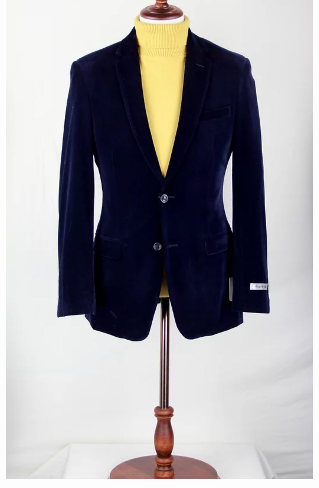 Slim-Fit Velvet Jacket