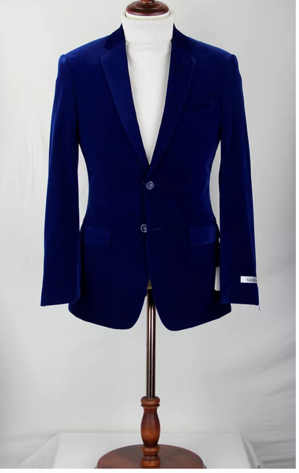 Slim-Fit Velvet Jacket