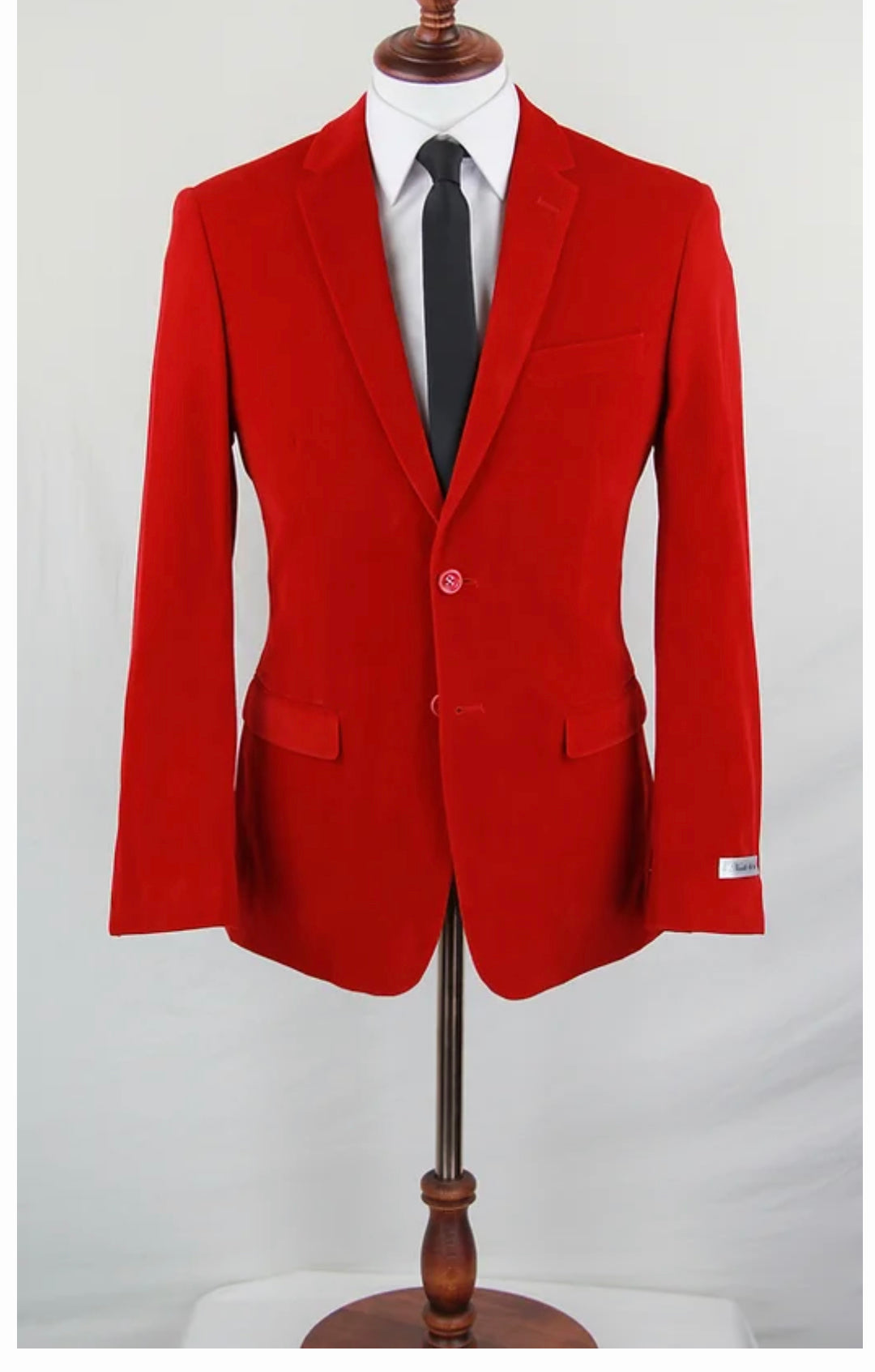 Slim-Fit Velvet Jacket