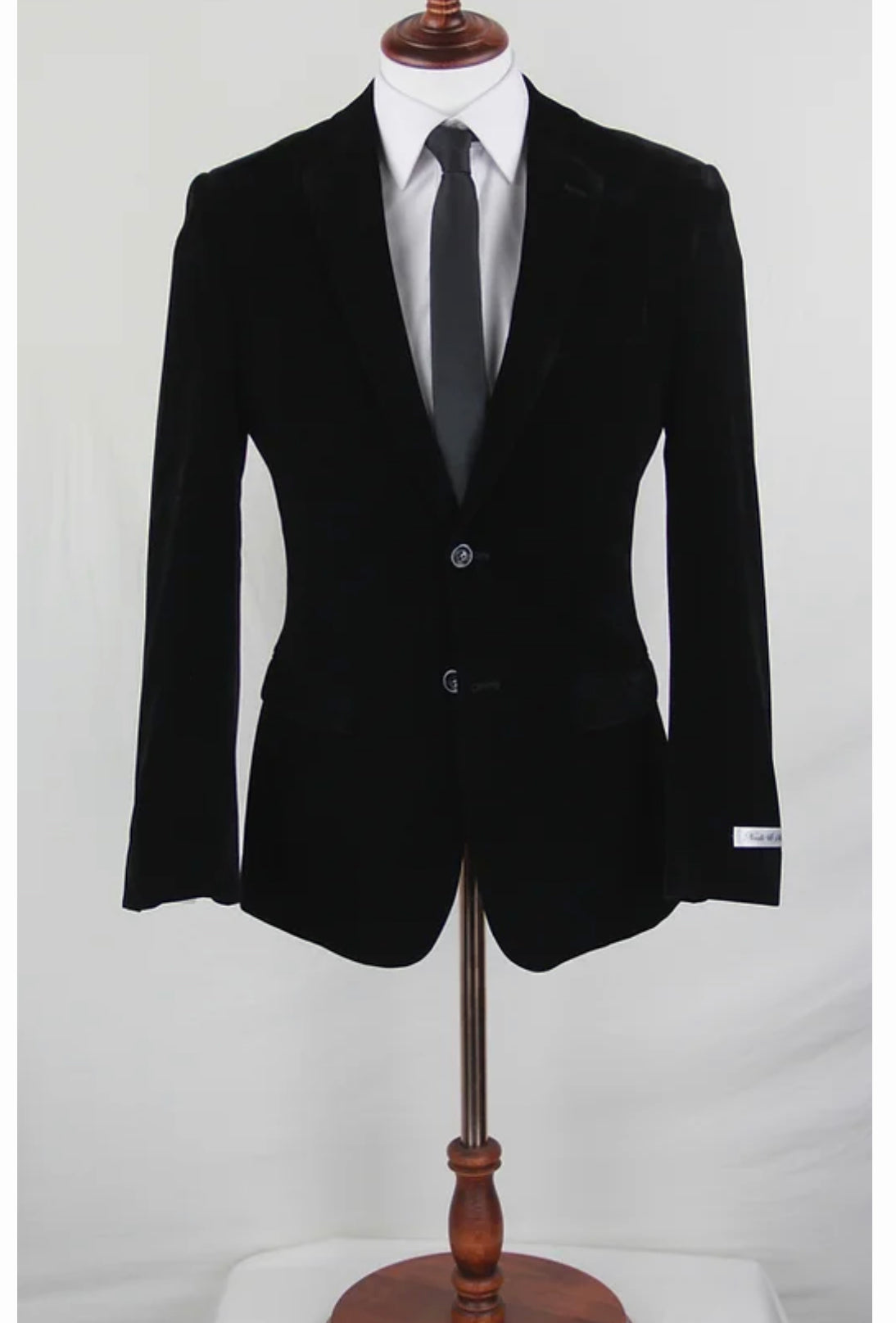 Slim-Fit Velvet Jacket