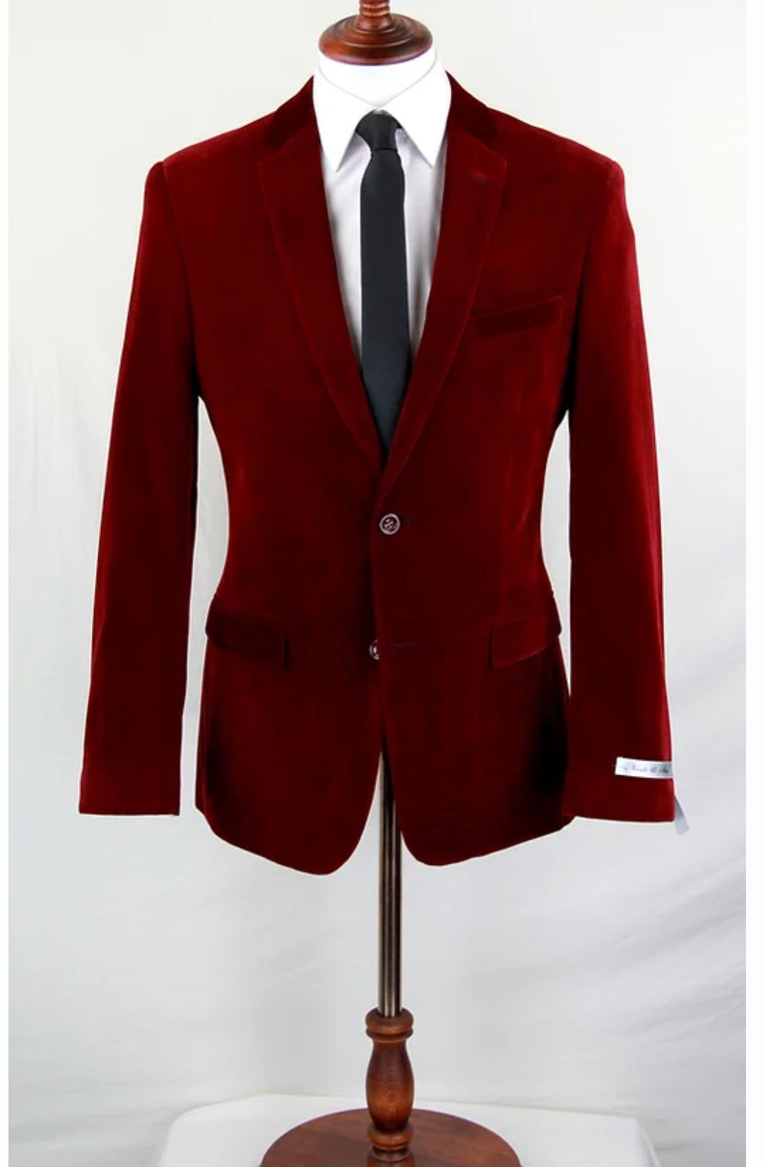 Slim-Fit Velvet Jacket