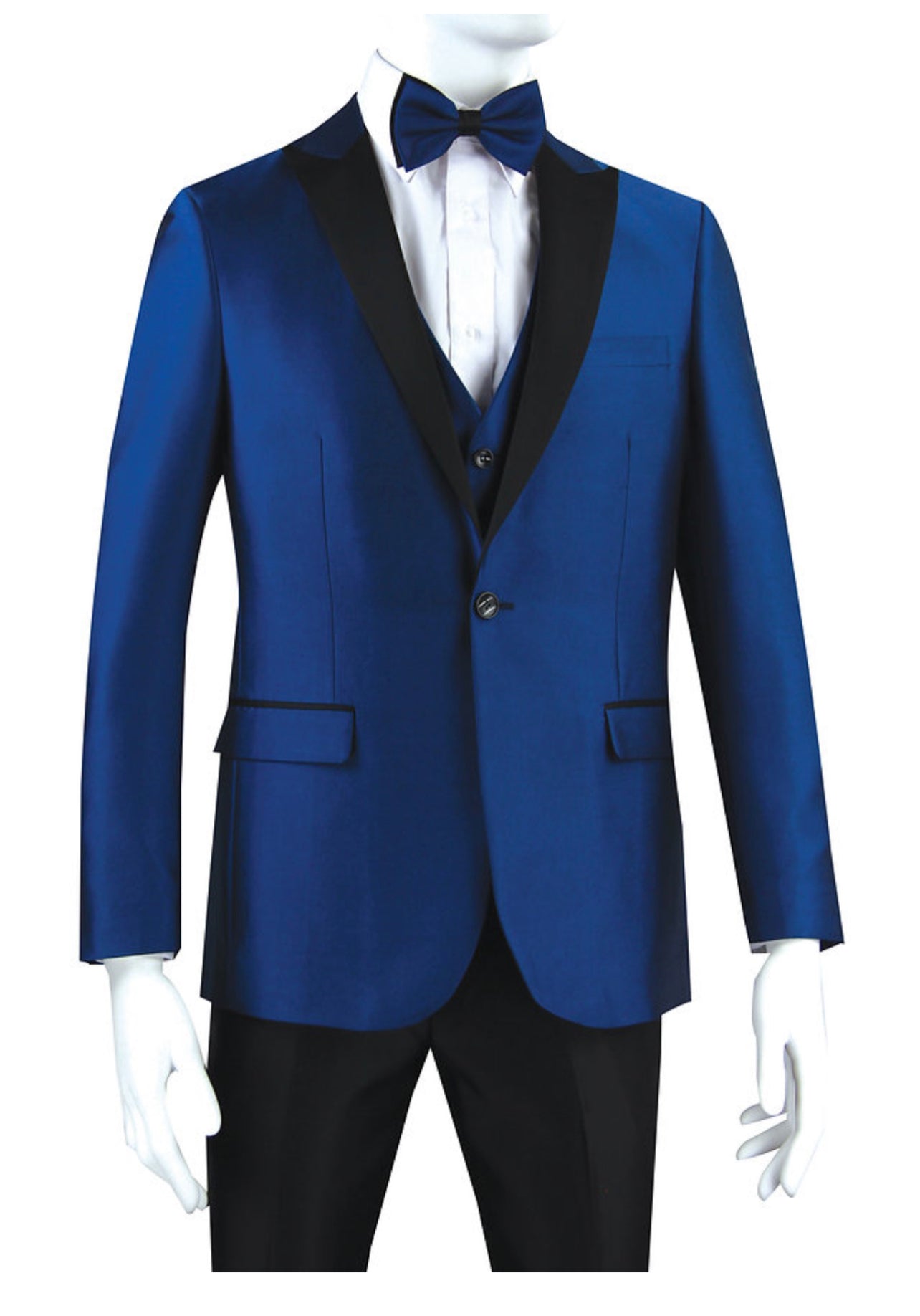 Sharkskin Tuxedo Suit