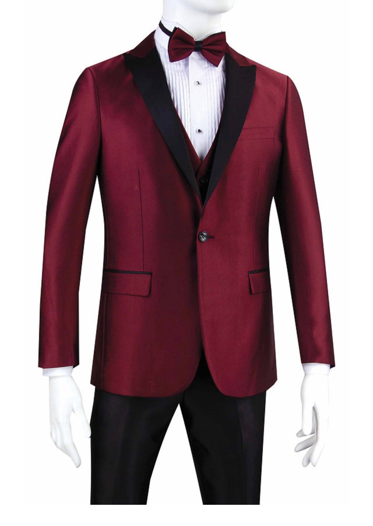 Sharkskin Tuxedo Suit