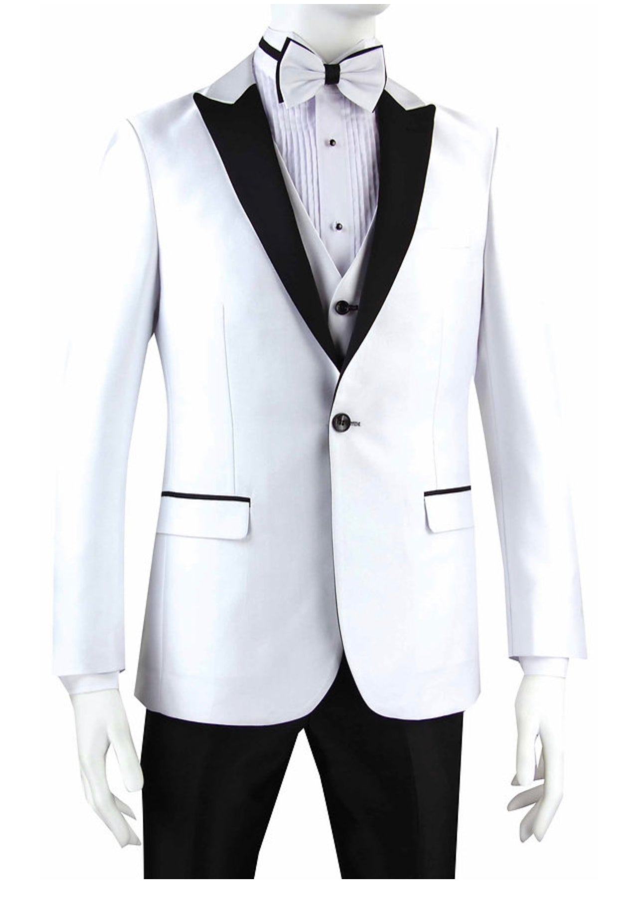 Sharkskin Tuxedo Suit