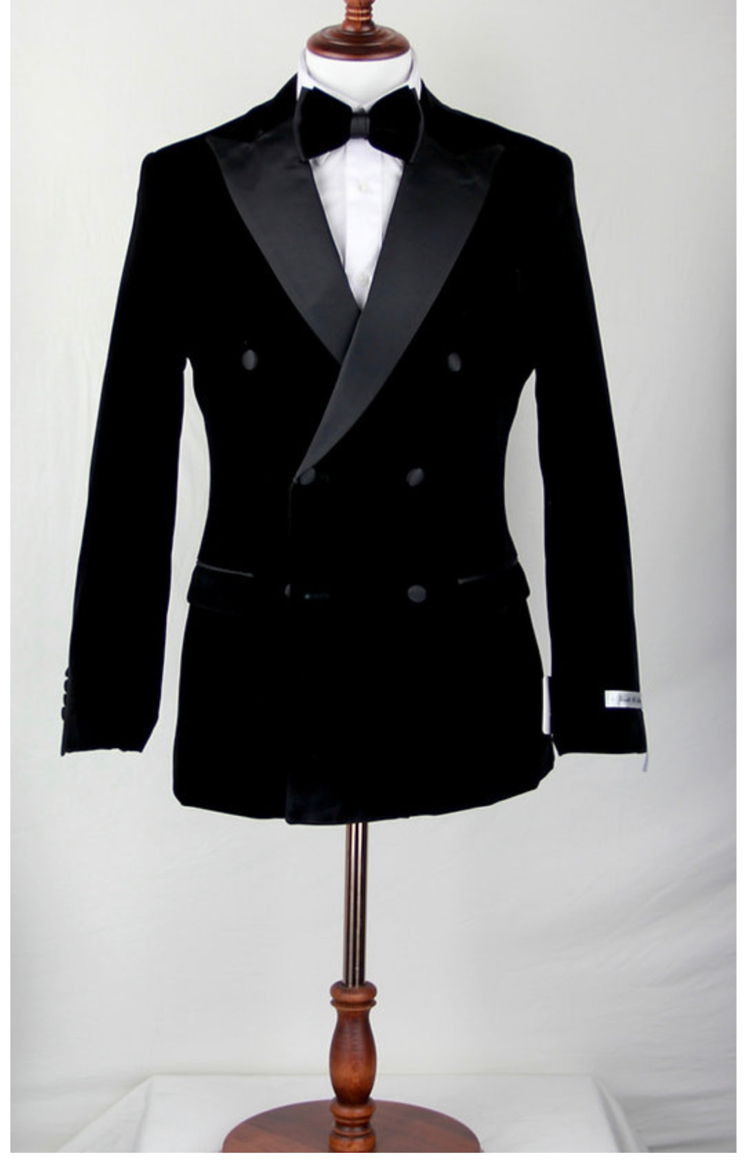 Double Breasted Tuxedo Velvet Jacket