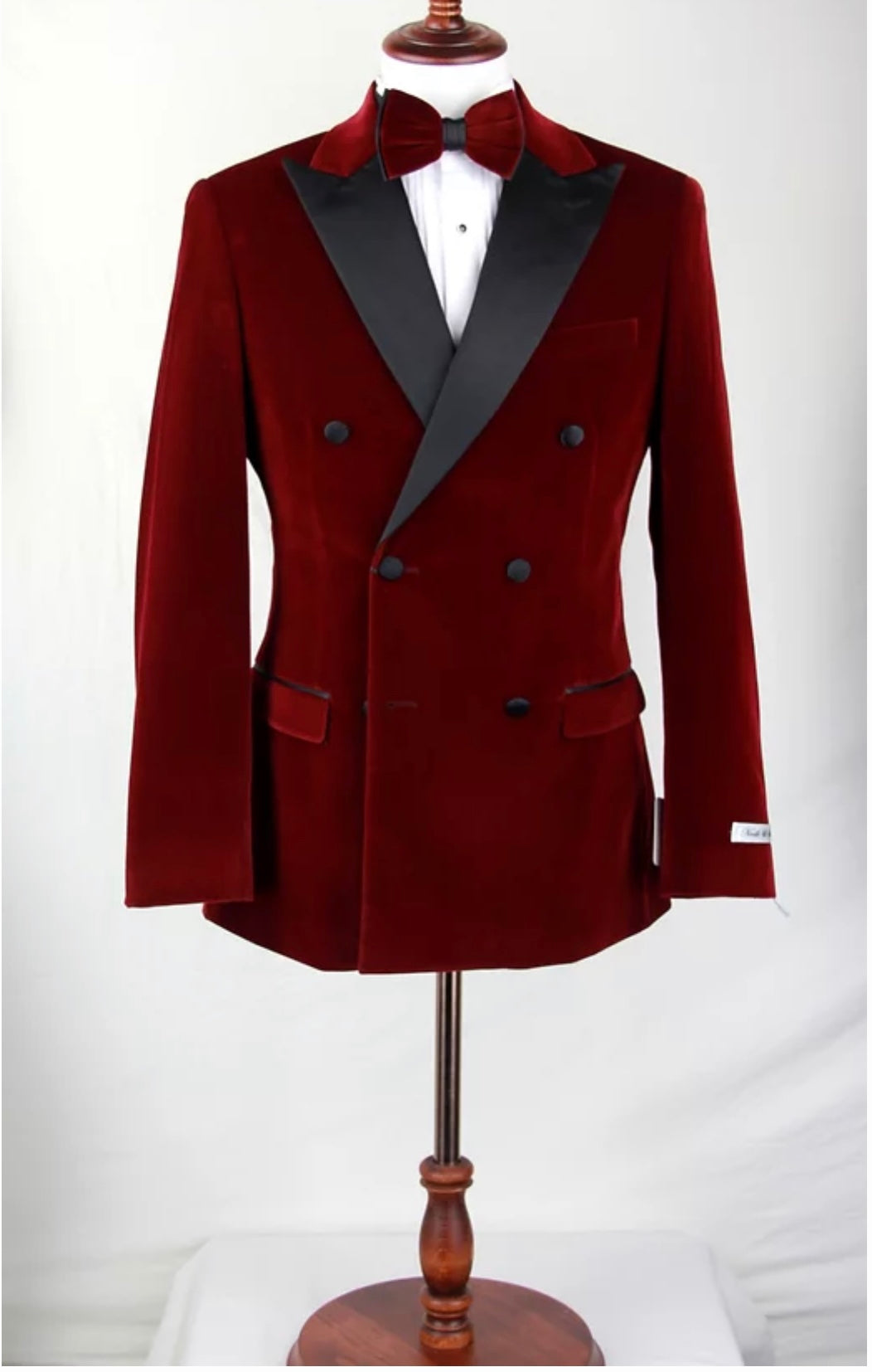 Double Breasted Tuxedo Velvet Jacket