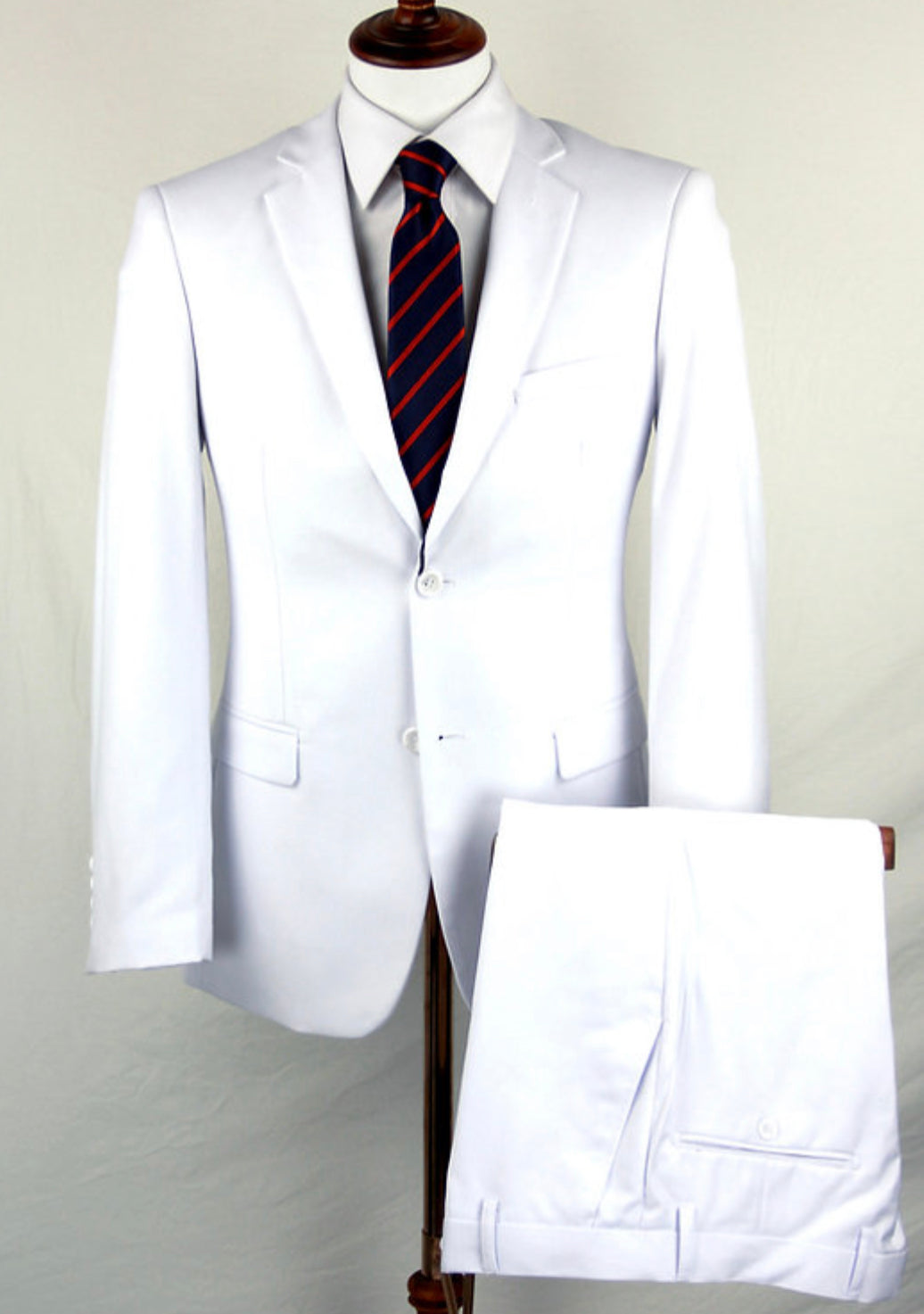 Slim-Fit Solid Vest Suit